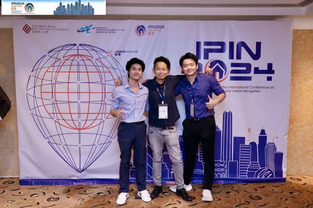 Photo with Dr. Li-Ta Hsu and Max Lee at IPIN 2024